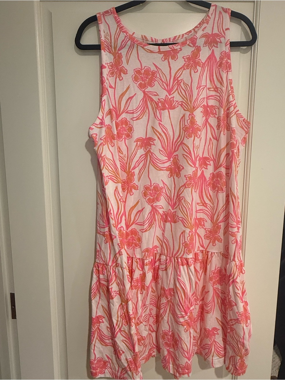 Lilly Pulitzer Pink and Coral Swirl Floral Dress